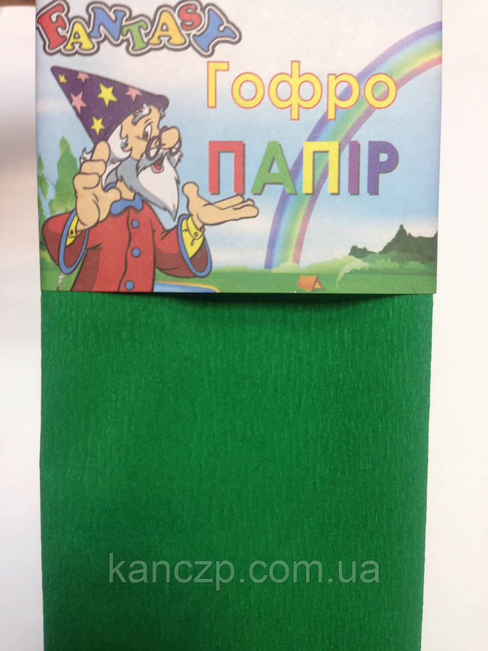 Креп-папір 50*200 зелений.