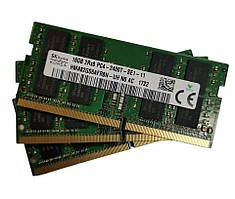Пам'ять для ноутбука SoDIMM DDR4 16Gb 2Rx8 PC4-2400T-SE1-11 SK Hynix HMA82GS6AFR8N-UH | Б/В