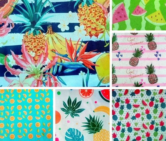 Принтована тканина дизайн 900Д ПУ Фрукти