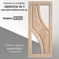 Двери деревянные филенчатые с цельной древесины сосна Модель: М14/2