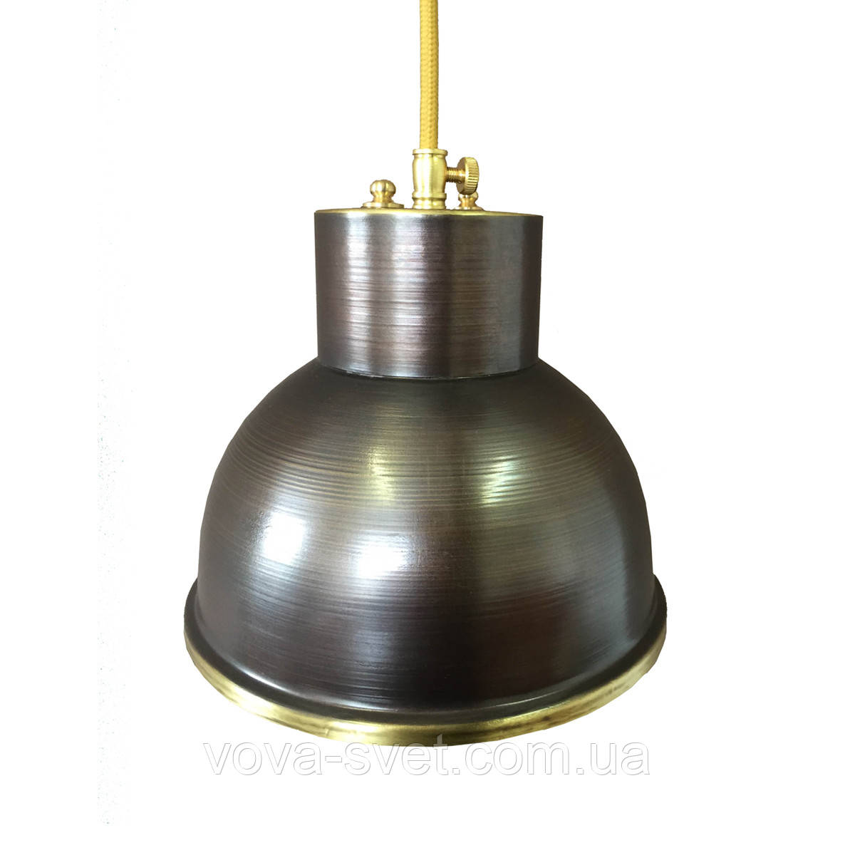 Світильник підвісний купол Loft Steampunk [ Pendant Dark Patina ]