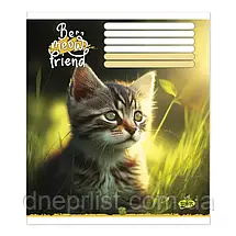 Зошит 18 аркушів клітинка "Бріск"/ Котенок, фото 3