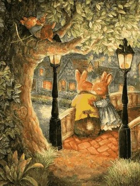 Картини по номерам 30х40 см. Babylon Побачення на мосту (VK-153)