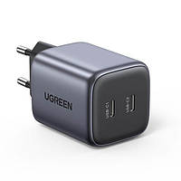 Сетевое зарядное устройство Ugreen fast charger GaN 2xUSB-C 45W Grey (CD294)