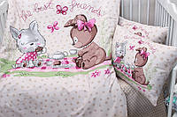 Качественный комплект постельного белья детский в кроватку Best frends производство Турция
