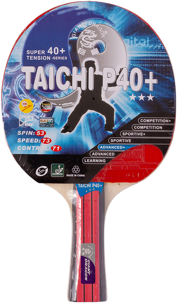 Ракетка для настільного тенісу Giant Dragon Taichi 3* (ST12304P40+), фото 1