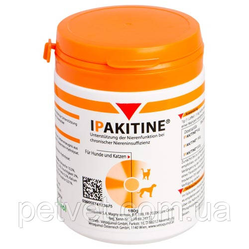 Іпакітин (Ipakitine) для лікування ХПН у кішок і собак 60 г, фасування Франція