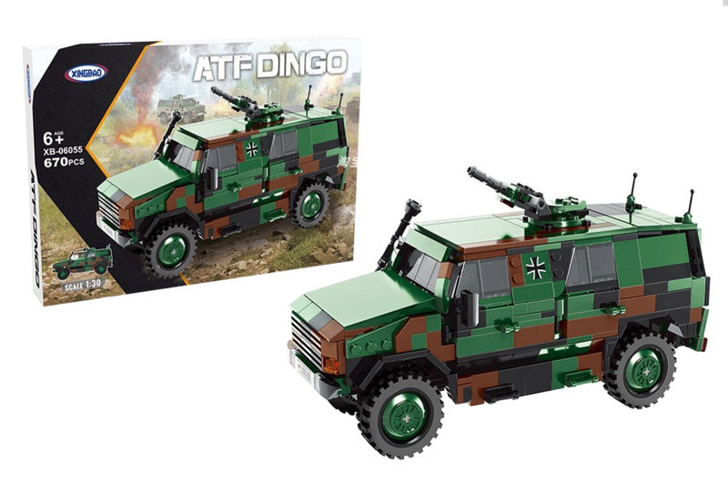 Конструктор XB-06055 Німецький бронетранспортер ATF Dingo 670 деталей, фото 1