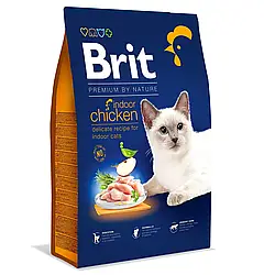 Сухий корм для котів Brit Premium by Nature Cat Indoor Chicken, курка, 8 кг