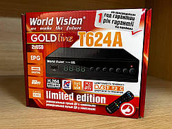 Приставка Т2 World Vision T624A H. 264 DVB-T/T2/C тюнер ресивер приймач декодер YouTube IPTV MeGoGo