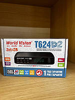 Приставка Т2 DVB-T2/C World Vision T624D2 тюнер приймач IPTV YouTube MeGoGo ресивер декодер 32 канала
