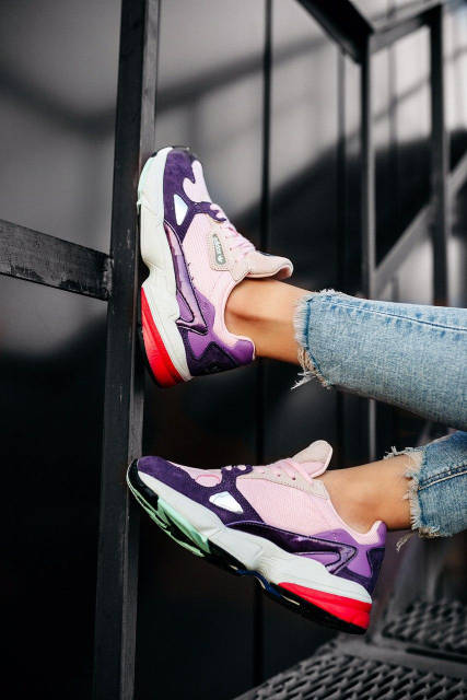 Adidas falcon shock pink sales