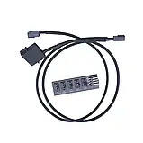 Перехідник керований MOLEX на 5 кулерів 3-4 pin 40 см, фото 3