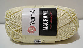 Нитки пряжа для в'язання MACRAME Макраме № 137 - молочний