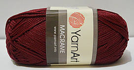 Нитки пряжа для в'язання MACRAME Макраме № 145 - бордо