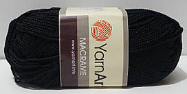 Нитки пряжа для в'язання MACRAME Макраме № 148 - чорний