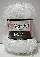 Нитки пряжа для в'язання "травка" SAMBA YarnArt Самба Ярнарт № 01 - білосніжний