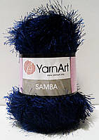 Нитки пряжа для в'язання "травка" SAMBA YarnArt Самба Ярнарт № 03 - синій