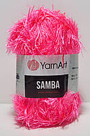 Нитки пряжа для в'язання "травка" SAMBA YarnArt Самба Ярнарт № 08 - рожевий