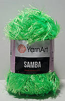 Нитки пряжа для в'язання "травка" SAMBA YarnArt Самба Ярнарт № 09 - салат