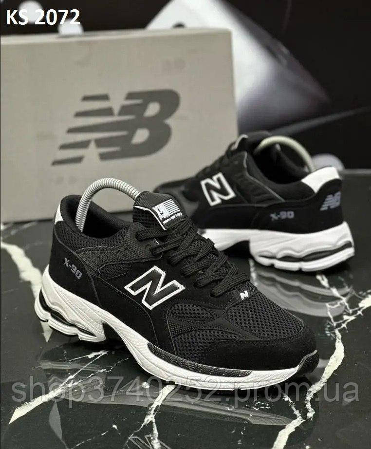 Чоловічі кросівки New Balance X90 Чорні. Спортивні кросівки 40-41 Нью Беланс Black - фото 1 - id-p1875064599