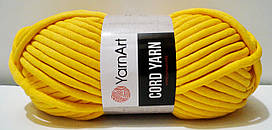 Нитки пряжа для в'язання трикотажна CORD YARN YarnArt Корд Ярд № 764 - жовтий