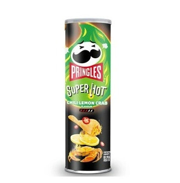 Чіпси Pringles Super Hot Chili Lemon Crab 110 g