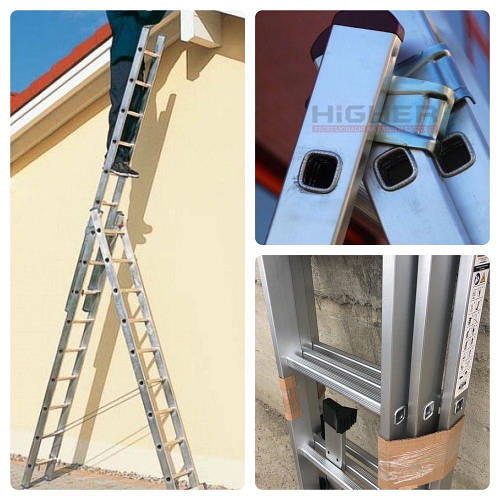 Купить Лестница алюмінієва 3-х секційна 4-9м драбина HIGHER Стремянка ...