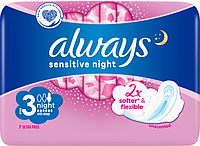 Гігієнічні прокладки Always Ultra Night Sensitive (Розмір 3) 7 шт (4015400552109)