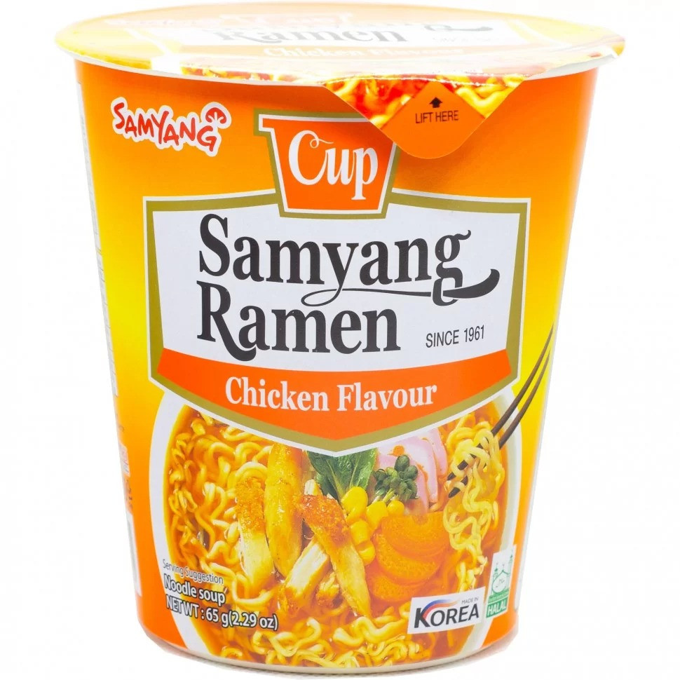 Локшина швидкого приготування Рамен Samyang Ramen Chicken Cup 65g