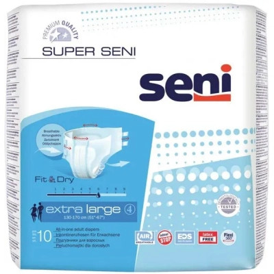 Підгузки для дорослих Seni Super Extra Large 10 шт (5900516691202)