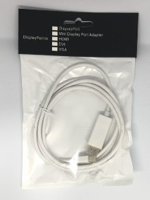 Конвертер Mini DisplayPort на HDMI 1.8м - фото 1 - id-p1875080390