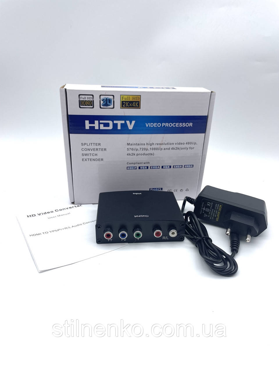 Конвертер HDMI-3RCA - фото 1 - id-p1875080416