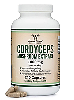 Double Wood Cordyceps Mushroom Extract / Кордицепс грибний екстракт 500 мг 210 капсул