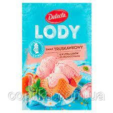 Порошок Для Морозива Зі Смаком Полуниці Delecta Lody 57g