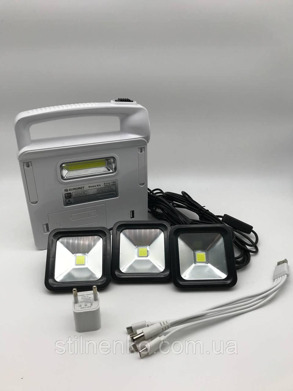 Лампа Solar light system EURONET 105 (1200 MAH) - фото 1 - id-p1875085603