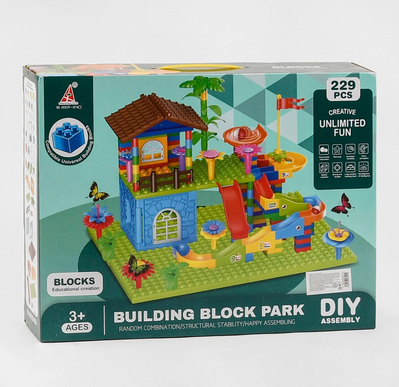 Конструктор блоки Building Block Park 229PCS (ID#1585891440), цена: 968 ...
