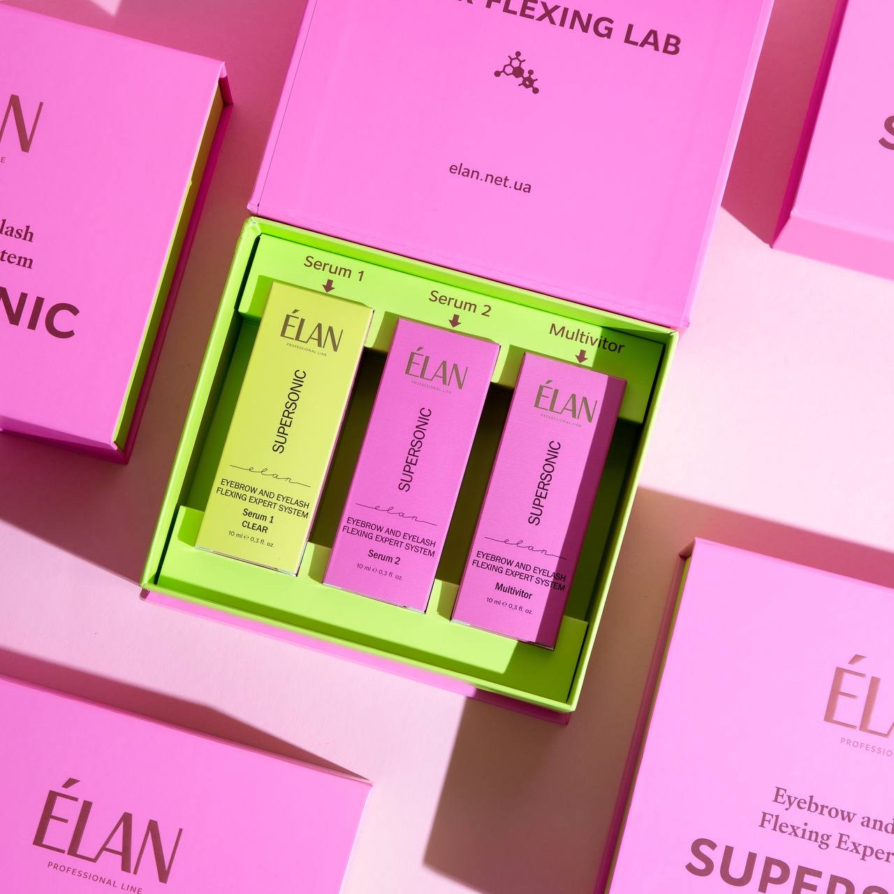 Експерт-система флексінга брів і вій «Elan SUPERSONIC» (Серум 1 CLEAR прозорий), фото 1