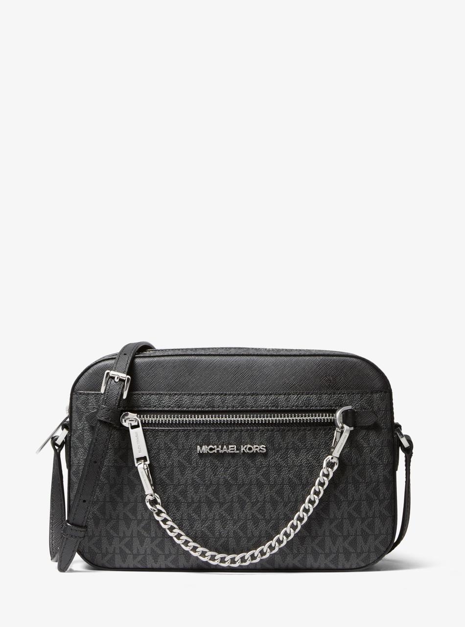 Жіноча сумка MICHAEL Michael Kors Jet Set Large Logo Crossbody Bag (35S1STTC9B) чорна