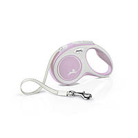 Рулетка Flexi для собак NEW COMFORT стрічка рожевий S 5м арт.FL 043509