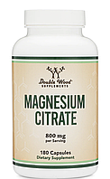 Magnesium Citrate Double Wood / магній цитрат 180 капсул