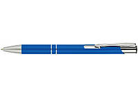 Ручка шариковая металлическая ECONOMIX HIT. Корпус синий, пишет синим