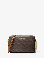 Жіноча сумка Michael Kors Jet Set Large Printed Logo Crossbody Bag (35F8GTTC3B)