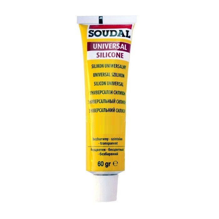 Силіконовий герметик SOUDAL герметик універсальний Прозорий 60 г