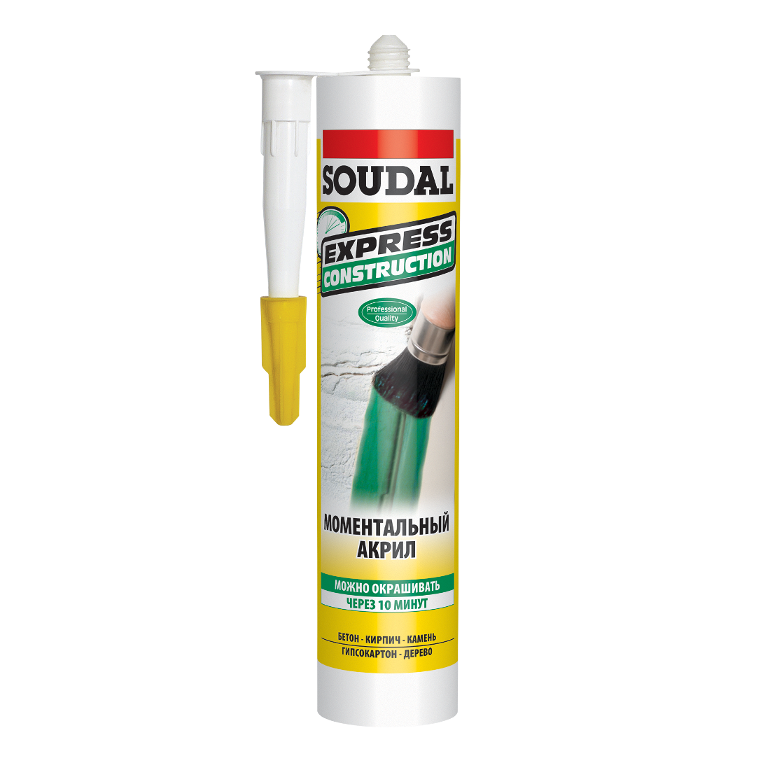 Герметик Soudal Express акриловий герметик Білий