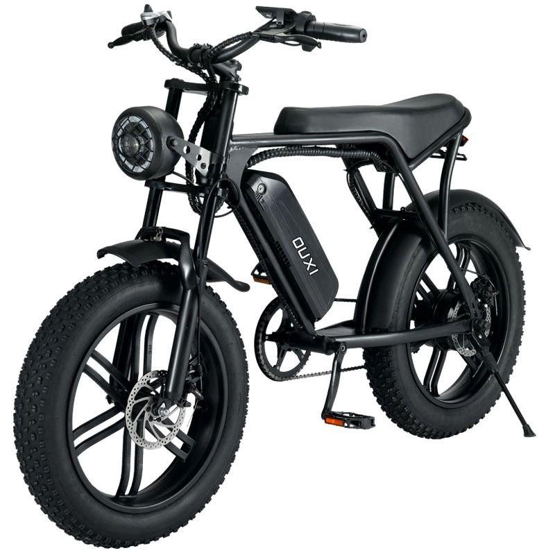 Всесезонний електровелосипед OUXI V8, 1000 Вт, макс. швидкість 50 км/г, запас ходу 90 км, чорний, фото 1