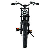 Електровелосипед OUXI V8 1000 Вт чорний всесезонний 50 км/год, запас ходу 60 км, електробайк для дорослих, фото 5