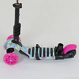 Самокат — біговел 5 в1 Best Scooter з батьківською ручкою та підніжками арт. 11210, фото 8