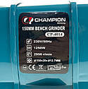 Верстат точильний диск+щітка 2в1 Champion CP-4014, фото 2