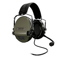 Активні навушники гарнітура MSA Sordin Supreme MIL CC-3 Slim Headband 74332-06-S | Green PVC, фото 6